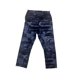 Lululemon Wunder Under Luxtreme High-Rise Crop Leggings 21" Multi Midnight Navy